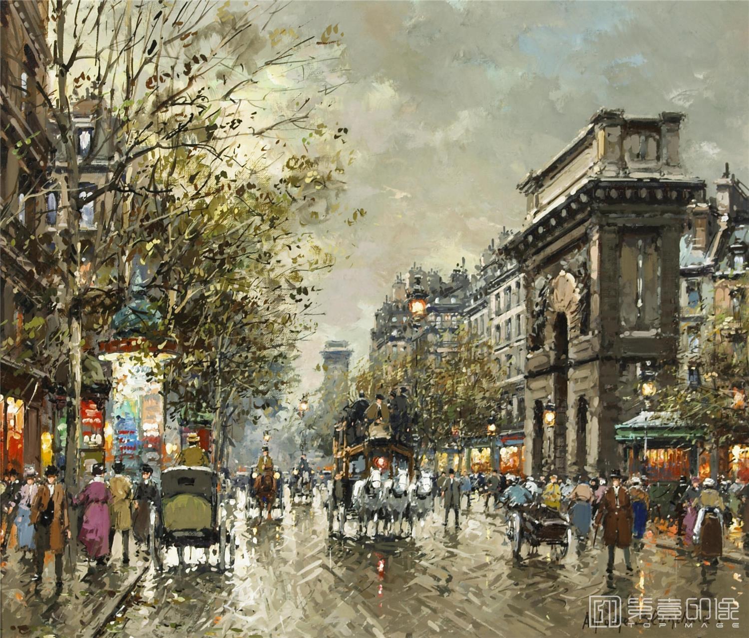 油画-安托万·布兰乍得 Antoine Blanchard作品-021